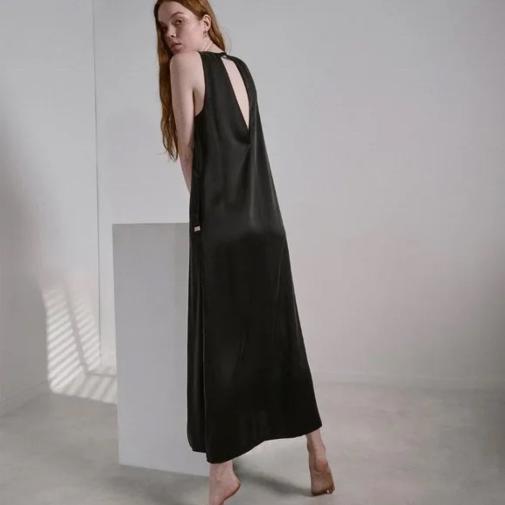 Lunya Washable Silk Racer Dress in Size X-Small